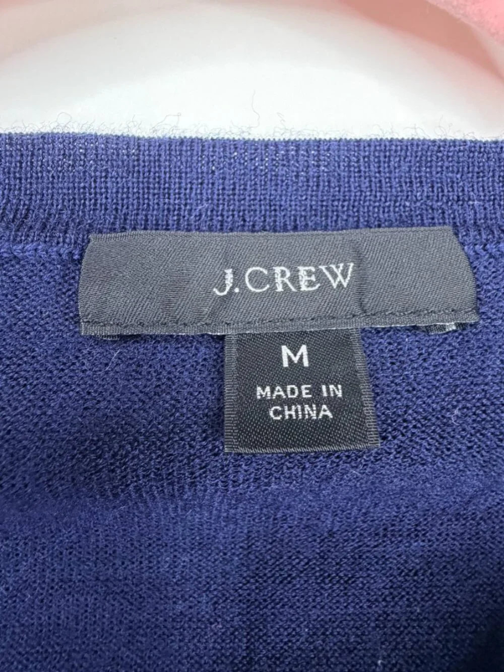 J. Crew Margot Crew Neck Sweater Navy Blue Medium #A2842